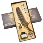 Hethrone Feather And Ink Set - Calligraphy Quill Includes Dip Pen... New. Price: $22.51.
