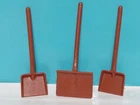 Playmobil Brown Snow Shovels Ref 3695 3696 Plow Winter Used. Price: $6.32.