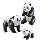 Playmobil Panda Family Building Kit Mini Zoo Animal Toy Figures Used. Price: $18.00.