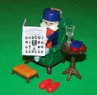 Playmobil 5310 Grandpa, Table, Glass, Chair, Stool, Slippers, Books Part Lot Used. Price: $18.99.