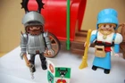 Rare, Retired, 1993 Playmobil Set 3891 Ox Cart Baron Knight And Wine Maiden Used. Price: $70.00.