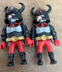 Lot Of Playmobil 5828 Dragon Knights W Black Horn Helmets Used. Price: $8.50.