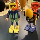 New Playmobil Set # 5924 Scuba Divers (2 Figures), Missing Oxygen Cord Used. Price: $14.99.