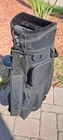 Golf Cart Staff Bag Jones 6 Div Black Shoulder Strap Rain Cover All Zips Work Pe Pre-owned. Price: $85.00.