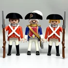 Playmobil Redcoats Royal Guards British Army Soldiers Male Adult Figures Custom Used. Price: $40.28.
