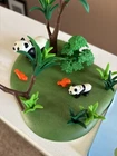 Playmobil 3241 Panda Family 2002 Complete-no Box Used. Price: $20.00.