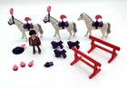 Playmobil #4234 Circus Ring Parts Horses Saddle Person 2007 Feather Geobra Used. Price: $14.99.