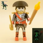 Playmobil Figure Captain Of Ship Pirate-ghost-skeleton-marine-fluorescent Used. Price: $6.91.