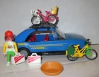 Playmobil 3739 Suzuki Swift Family Car W/ Rack 2 Bikes Luggage Vintage Used. Price: $30.00.