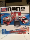 (new, Sealed) Mega Bloks Nano Building System 5981 515 Pc Fire Rescue Set. Price: $30.00.