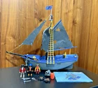 Vintage Playmobil Black Corsair Pirate Ship 3860 - Incomplete Used. Price: $49.99.