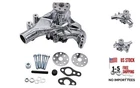 1 Set Shlpdfm Chrome High Volume Aluminum Long Water Pump Fits For Small Block New. Price: $143.02.