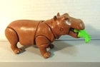 Vintage 1981 Geobra Playmobil Hippopotamus 5.5" Zoo Animal Toy Used. Price: $14.99.