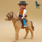 Playmobil Figure: Cowgirl-horse-cowboy-gunslinger-outlaw-bandit-western Used. Price: $18.79.