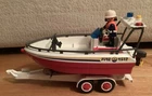 Playmobil 4823 4512 Fire Boat With Trailer And Figure 2005 Incomplete Set Used. Price: $25.00.