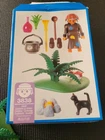 1996 Playmobil 3838 Witch / Sorceress Of The Woods Cauldron Cat Set Complete Box Used. Price: $17.95.