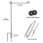 Garden Flag Pole With Rubber Stoppers New. Price: $19.95.