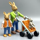 Playmobil Bunny Family Rabbit Mother Female Adult Child Baby Figure Stroller New. Price: $23.18.