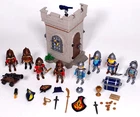 Playmobil Novelmore Set Knights Fortress Tower Figures Treasure Cannon Lot Used. Price: $72.84.