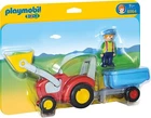 Original Playmobil 1.2.3 - 6964 Tracteur Avec Remorque Neuf. Price: $28.39.