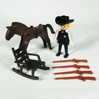 Vintage Playmobil Geobra Sheriff With Horse Rocking Chair And Rifles 1974 Used. Price: $14.97.