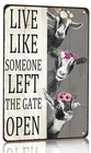 Crazysign Goat Gifts Vintage Decor Live Like 8X12 Inches, New. Price: $14.52.