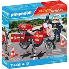 Playmobil Action Heroes Fire Motorcycle Building Set 71466 New. Price: $21.99.