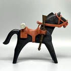 Playmobil War Calvary Black Horse Saddle Reigns Bedroll Rifle Western Vtg Used. Price: $16.60.