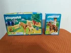 New Playmobil 4188 Horses Foal Paddock & 4191 Rider Set Box Dented. Price: $49.99.