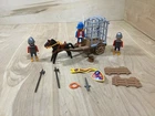 Playmobil Vintage 3674 Knights Prisoner Horse Drawn Jail Wagon Almost Complete Used. Price: $49.99.