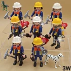 Playmobil-fire Department-emergencies-rescue-fire-dalmatian-fire Set Used. Price: $44.89.