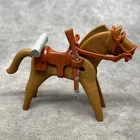 Playmobil Calvary Horse, Brown Saddle, Bedroll & Rifle Western Theme Used. Price: $15.99.