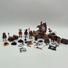 Playmobil Pirate Lot Set 71794 Raft Fire Cannons Balls Captain Map Used. Price: $32.99.