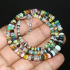Ethiopian Opal Rondelle Faceted Bead Necklace Natural Fire JEWELRY3176 New. Price: $28.00.