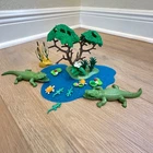 Playmobil 3229 Alligators Habitat Family Wetland (2003) Complete Used. Price: $43.99.