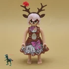 Playmobil Figure Series 22 Girl Deer Costume - Woman In Animal Dress Used. Price: $6.28.