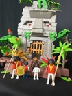 Playmobil 3015 Ancient Stone Temple Aztec Jungle Ruins, Native Figures W/ Monkey Used. Price: $99.99.