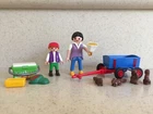 Vintage 2006 Playmobil # 4467 Zoo Visitors Woman Boy Picnic Food Cart Complete! Used. Price: $7.50.