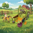 Playmobil 9478 Dreamworks Spirit Riding Free Horse Playset Stable Complete Used. Price: $23.99.