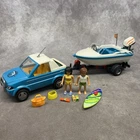 Playmobil 6864 Vehicle, Trailer, Boat & Figures -summer Fun- Incomplete Used. Price: $34.99.