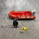 Playmobil 3772 Boat /raft & Male Diver- Incomplete Used. Price: $12.99.