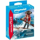 Playmobil - 70598 Pirate And Shark New. Price: $6.96.