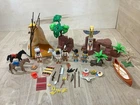 Playmobil Indian 3250 Camp Thunder Horses Canoe Very Good Condition Incomplete Used. Price: $114.99.
