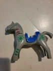 Playmobile Grey Indian Pony W/blanket Saddle Animal Figure Toy Used. Price: $9.99.