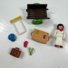 Vintage Playmobil 5503 Hotel Porter Lady Traveler Cart Parts Used. Price: $14.99.