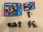 Playmobil #3332 #4608 Police Motorcycle / Fire Man + Extra Men Used. Price: $17.00.