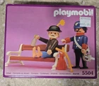 1990 Playmobil 5504 Victorian Tramp & German Policeman Figure Set New. Price: $125.00.