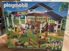 Playmobil 5877 Horse Stable 226 Piece Set Used. Price: $30.00.