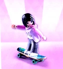 Playmobil,lady Skateboarder,series #9 Figure New. Price: $6.99.