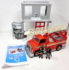 Vintage Playmobil 5986 Fire Engine And House W/ 2 Figures Lights & Sounds Used. Price: $23.35.
